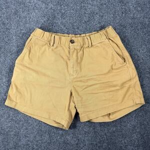 Bearbottom Men’s Tan Stretch Chino Shorts Elastic Waist 5.5” Inseam Size L